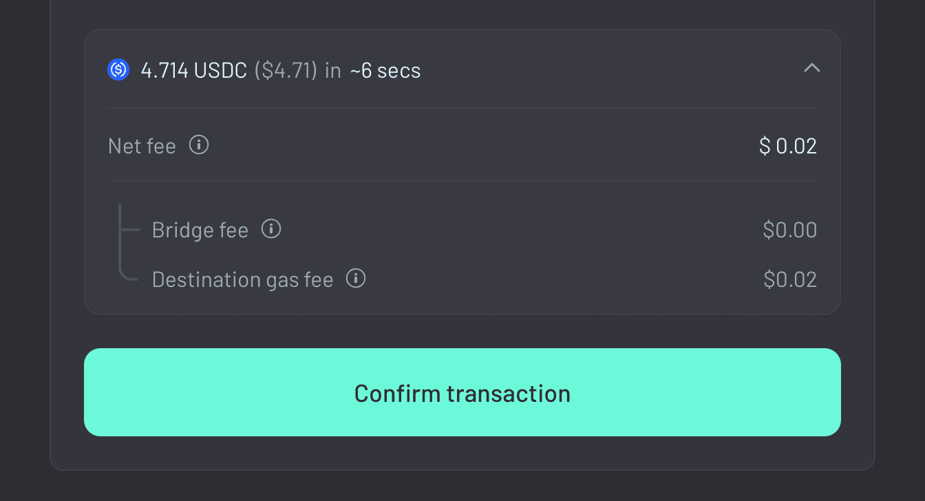 How to bridge to HyperEVM (Step 7) Confirm the transaction on the Across Bridge app and in your wallet.